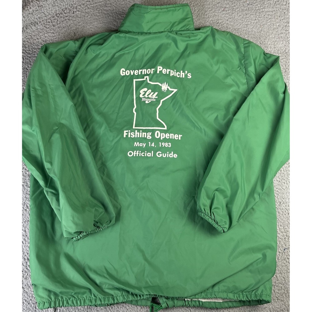 Vintage 1983 Minnesota Governor Fishing Opener Offical Guide Coat Lightweight